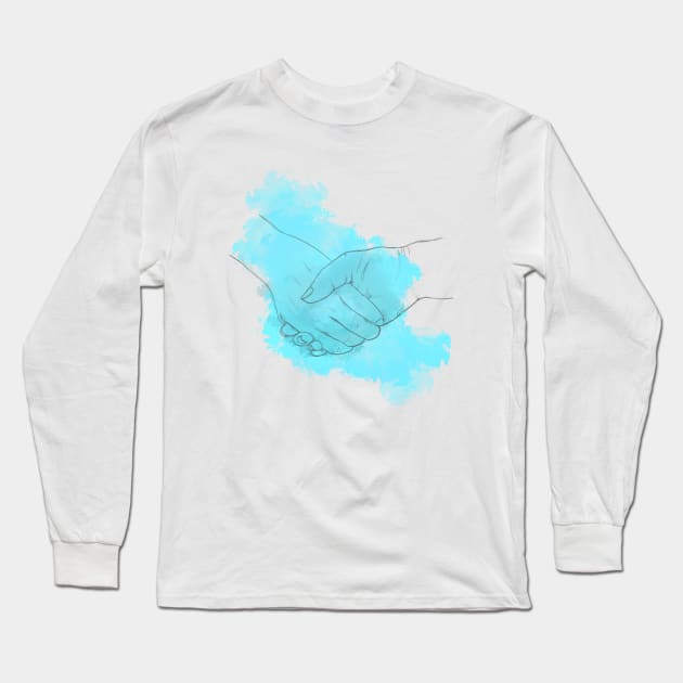 Holding hands Long Sleeve T-Shirt by Ta_bahdanava